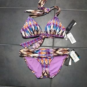 Kenneth Cole 2 piece swimsuit NWT small/32B/C